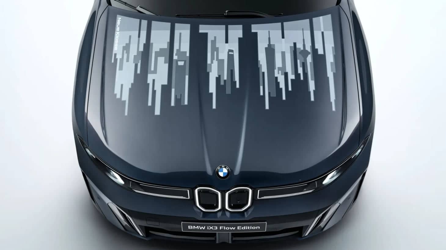 BMW iX3 Flow Edition debuts E‑Ink hood at Beijing Auto Show