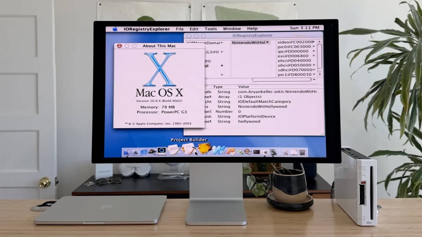Mac OS X 10.0 (Cheetah) запущена на Nintendo Wii с 88 МБ ОЗУ