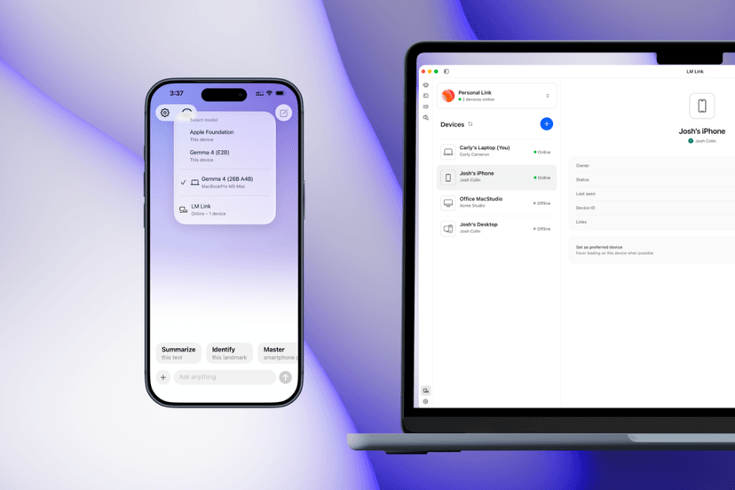 LM Studio ships LM Link. Your local models work on your iPhone today