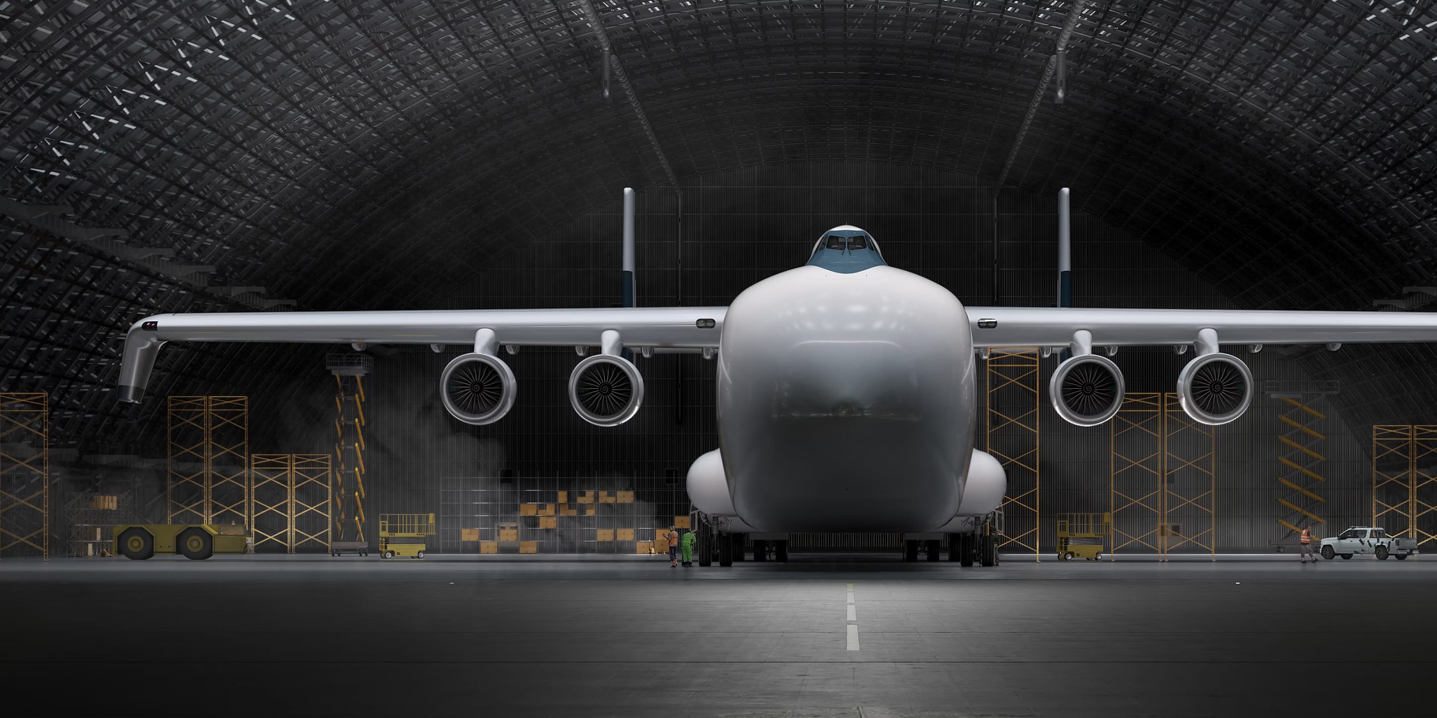 The football-field-sized plane built to move wind turbines