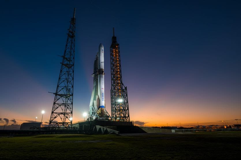 Blue Origin lands New Glenn booster at sea