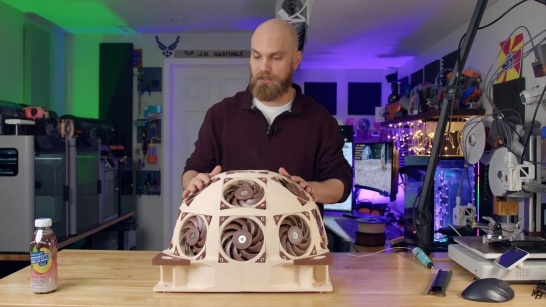 Купол из 15 Noctua NF‑A12 снизил температуру Ryzen 9 5950X на 20 °C