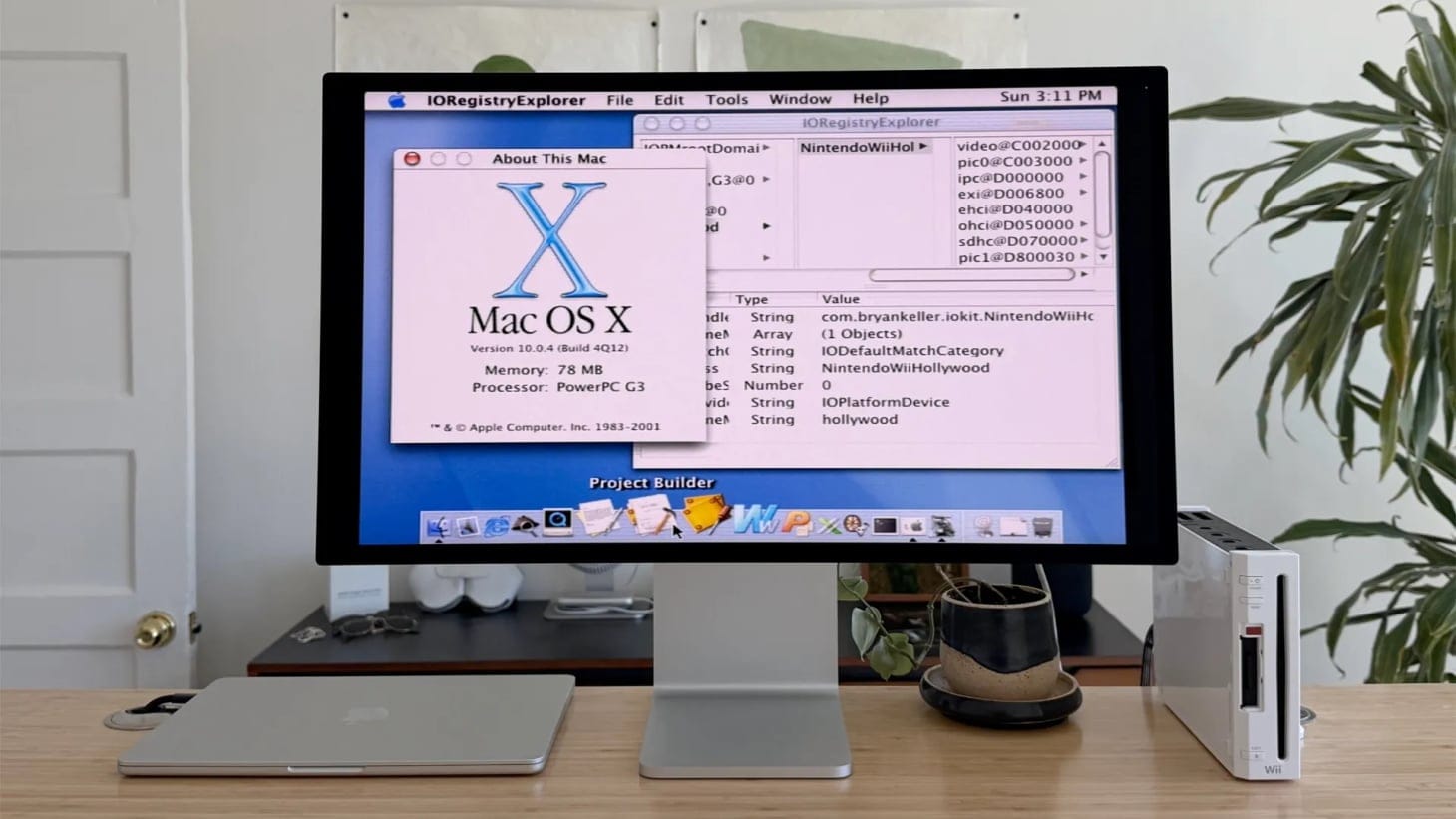 Mac OS X 10.0 (Cheetah) запущена на Nintendo Wii с 88 МБ ОЗУ
