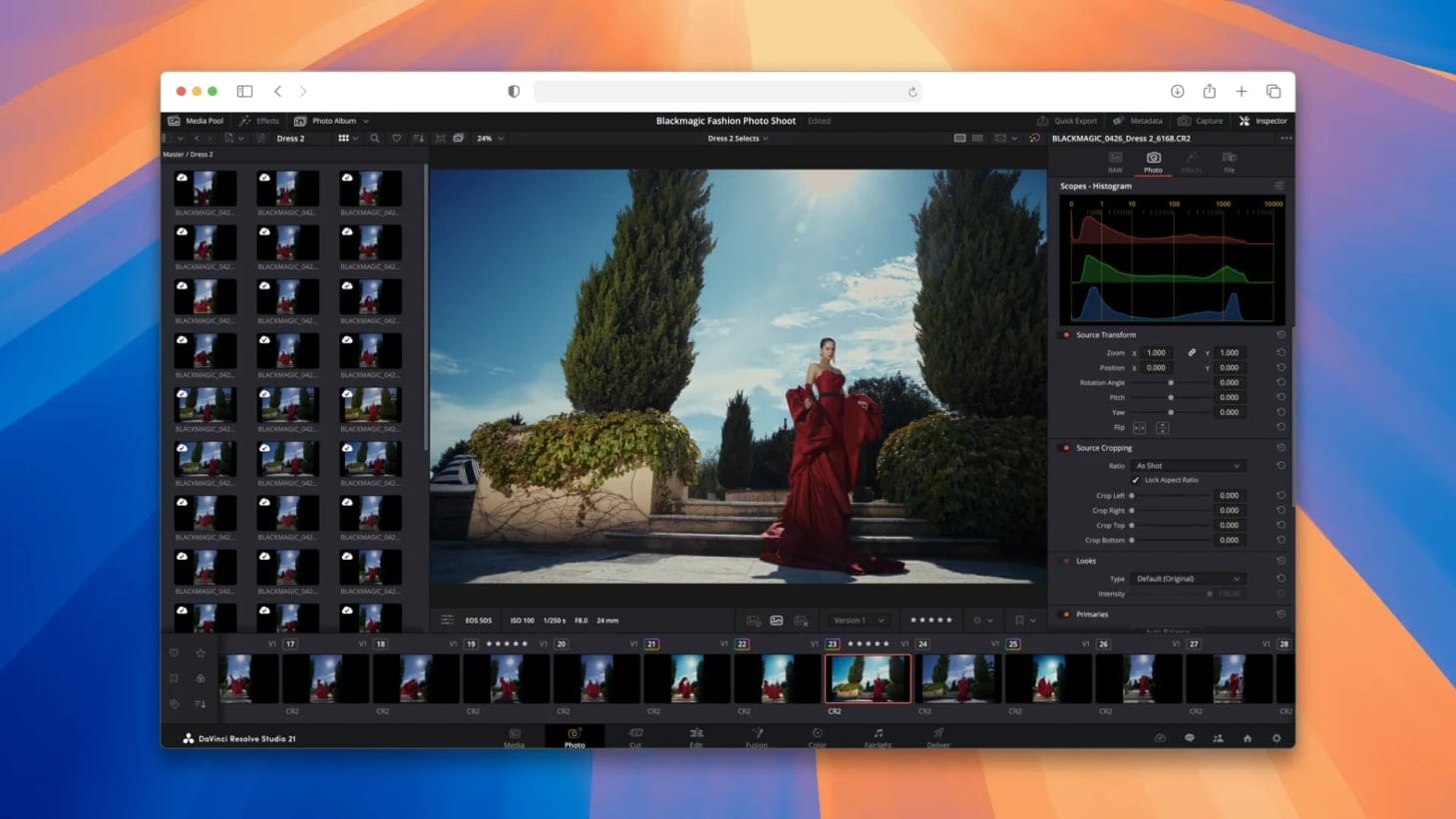DaVinci Resolve Beta Adds Photo Editor